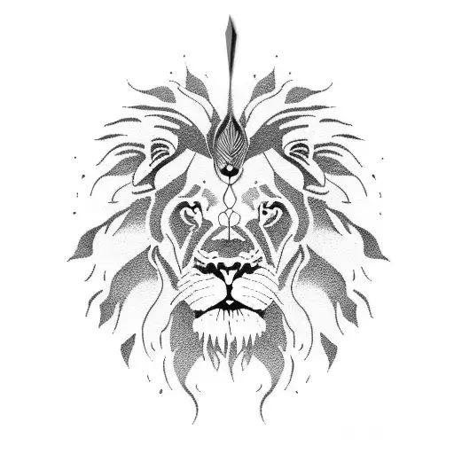 lion clock and iran tattoo design idea