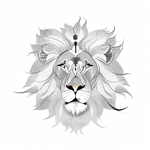 lion clock and iran tattoo design idea