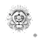Lion, Clock, Iran tattoo design idea