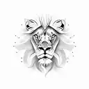 Lion, Clock, Iran tattoo design idea