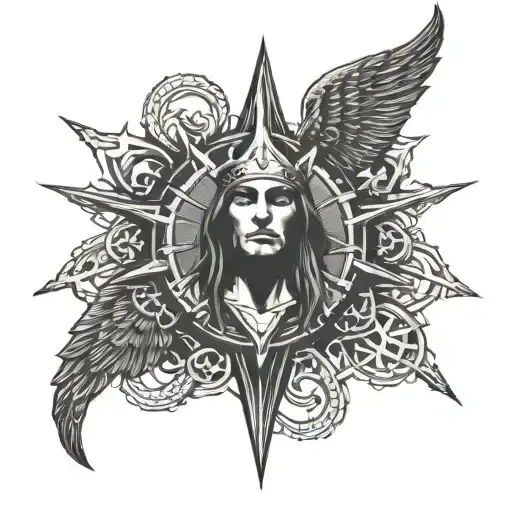 cain mark  supernatural series tattoo design idea