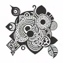 cain mark  tattoo design idea