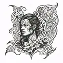 cain mark  tattoo design idea