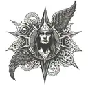 cain mark  supernatural series tattoo design idea