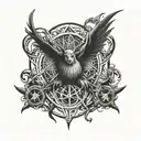 cain mark  supernatural series tattoo design idea