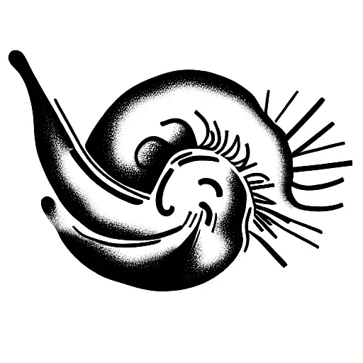 Snail tattoo design idea