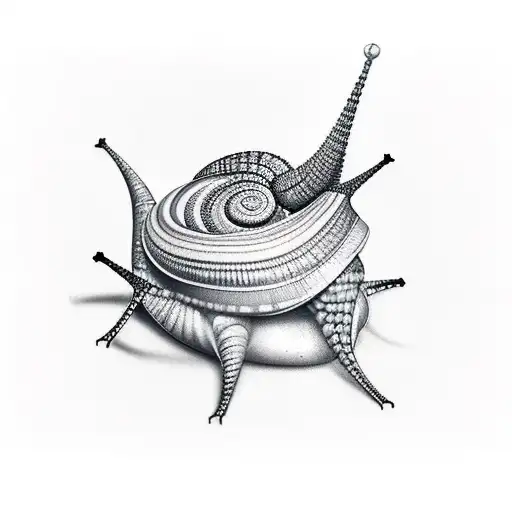 Snail tattoo design idea