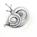 Snail tattoo design idea