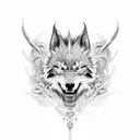 tattoo sleeve design combining the following into a unform graphic  STOICISM PROMETHEUS WOLF LATIN QUOTE CARPE DIEM STYL tattoo design idea