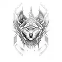 tattoo sleeve design combining the following into a unform graphic  STOICISM PROMETHEUS WOLF LATIN QUOTE CARPE DIEM STYL tattoo design idea