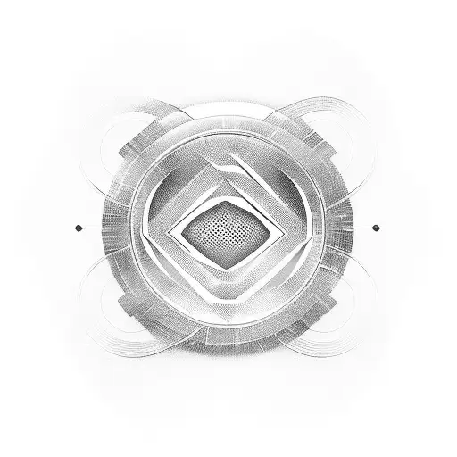 stylized audio waveform tattoo design idea