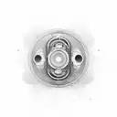 stylized audio waveform tattoo design idea