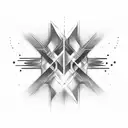 stylized audio waveform tattoo design idea