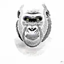gorilla  tattoo design idea