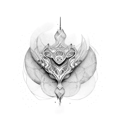 fuck love tattoo design idea