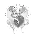 fuck love tattoo design idea