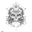 fuck love tattoo design idea