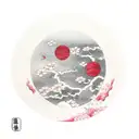 Cherry Blossom Blood Moon tattoo design idea