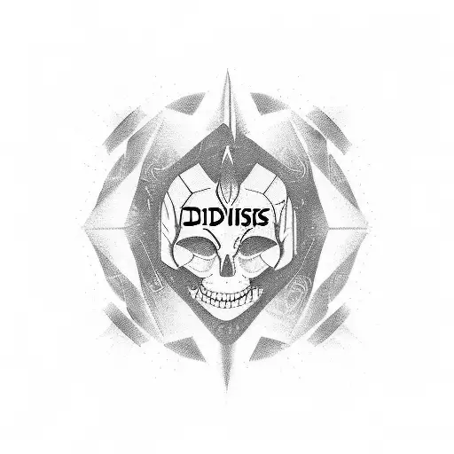 mind reading logo with the name "Davis West" written on it tattoo design idea