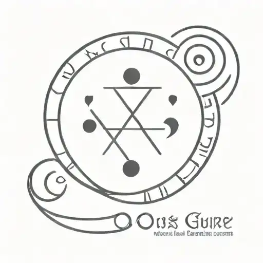 Norse runes moon phases tattoo design idea