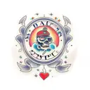 RIP dad tattoo design idea