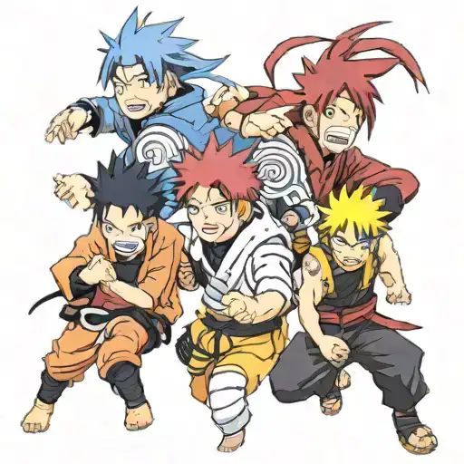 Naruto, Gaara, sasuke, and Pain tattoo design idea