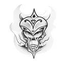 cartoon ghost tattoo design idea