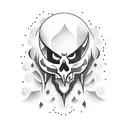 cartoon ghost tattoo design idea