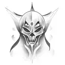 cartoon ghost tattoo design idea