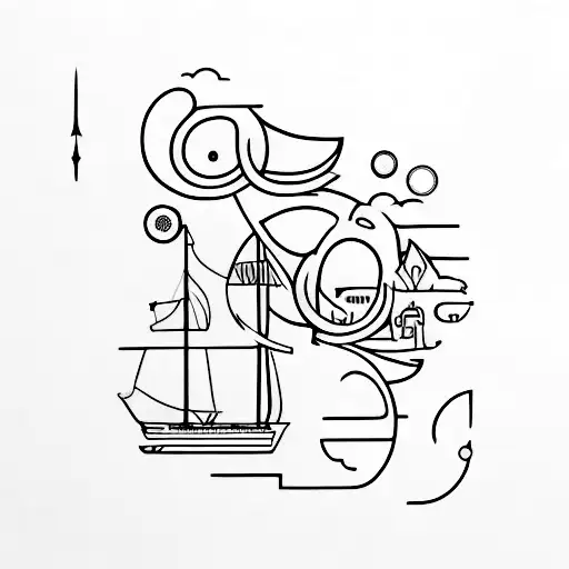 A design incorporating the names 'Charlotte' and 'Calvin' in a creative way, symbolizing your favorite things tattoo design idea