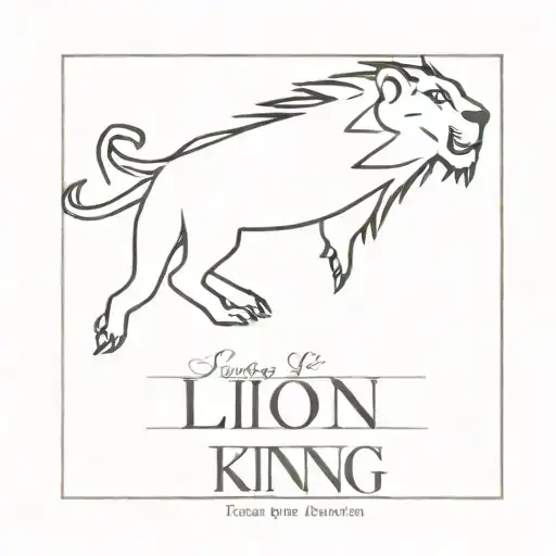 Small lion king text tattoo on left wrist tattoo tattoo design idea