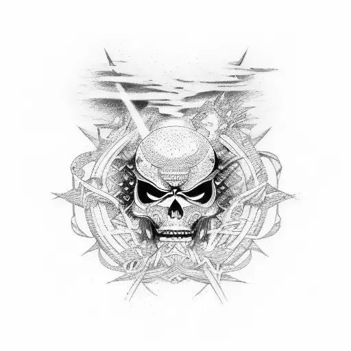 Musashi Miyamoto vagabond momento mori tattoo design idea