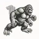 king kong tattoo design idea