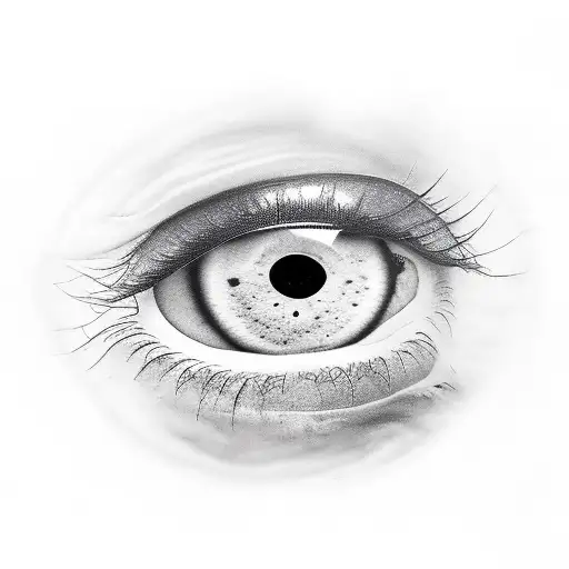 Psycho eyes tattoo design idea