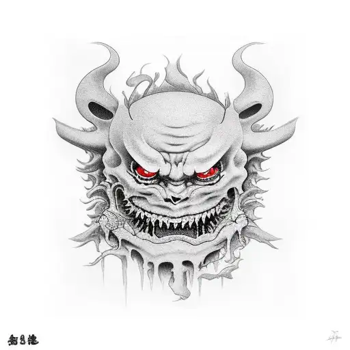 onryo tattoo design idea