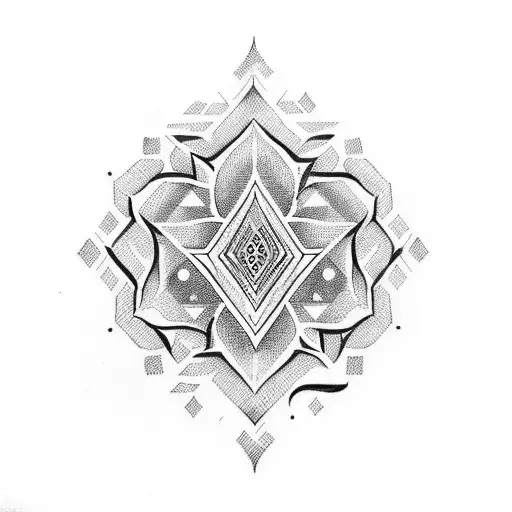 The word silence with Arabic design tattoo design idea