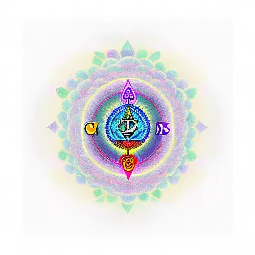 chakras tattoo design idea
