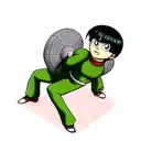 Rock Lee Weights tattoo design idea