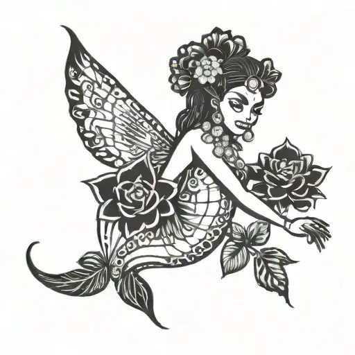 "oshun" tattoo design idea