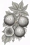 fig branch with figs tattoo design idea