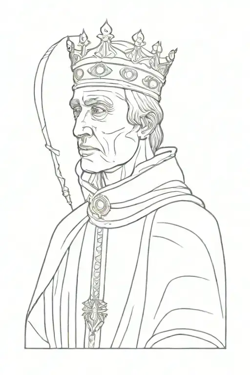 king baldwin iv tattoo design idea