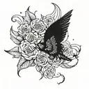 zach bryan lyrics with illustration tattoo design idea