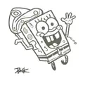 patrick sponge bob tattoo design idea