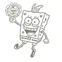 patrick sponge bob tattoo design idea