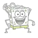 patrick sponge bob tattoo design idea