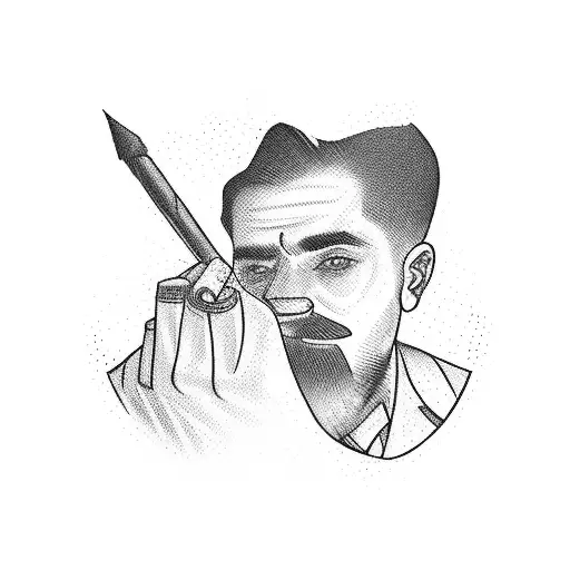 working man for his dreams, respect and determination sign tattoo design idea