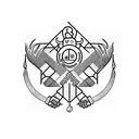 working man for his dreams, respect and determination sign tattoo design idea