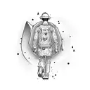 working man for his dreams, respect and determination sign tattoo design idea