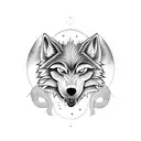 werewolf tattoo design idea