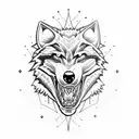 werewolf tattoo design idea